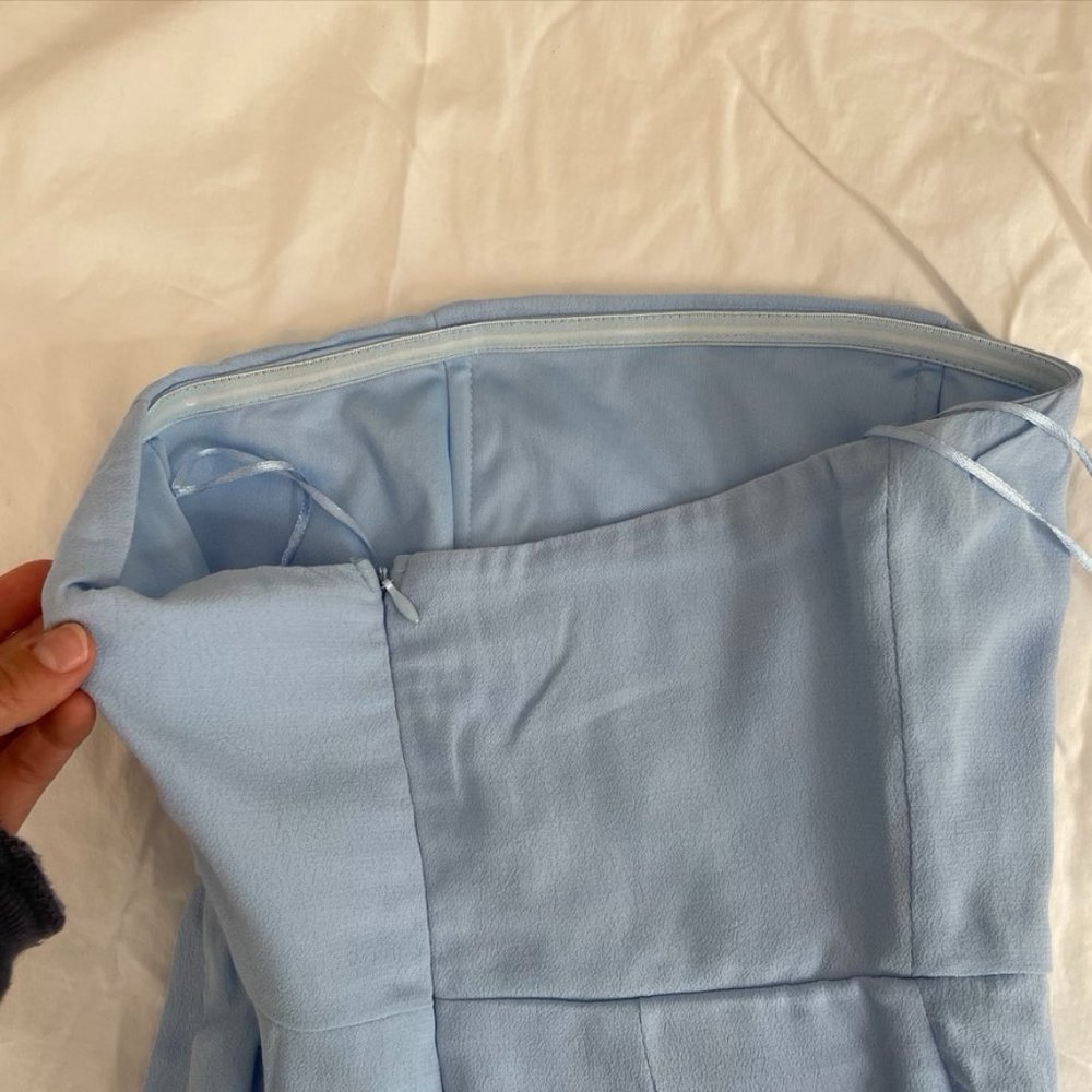 Superdown Strapless Cross Mini Dress - image 5